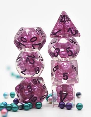 Foam Brain: Purple Pearl Dice Set